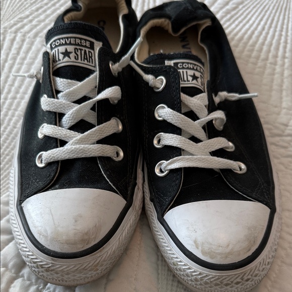 Converse Black and White Canvas Sneakers - Picture 2 of 6